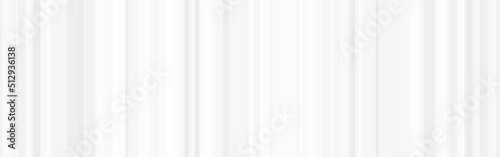 White trend background wide, neutral striped wallpaper splash, abstract texture. Minimal gray template with lines for website, light gradient design, vector illustration.