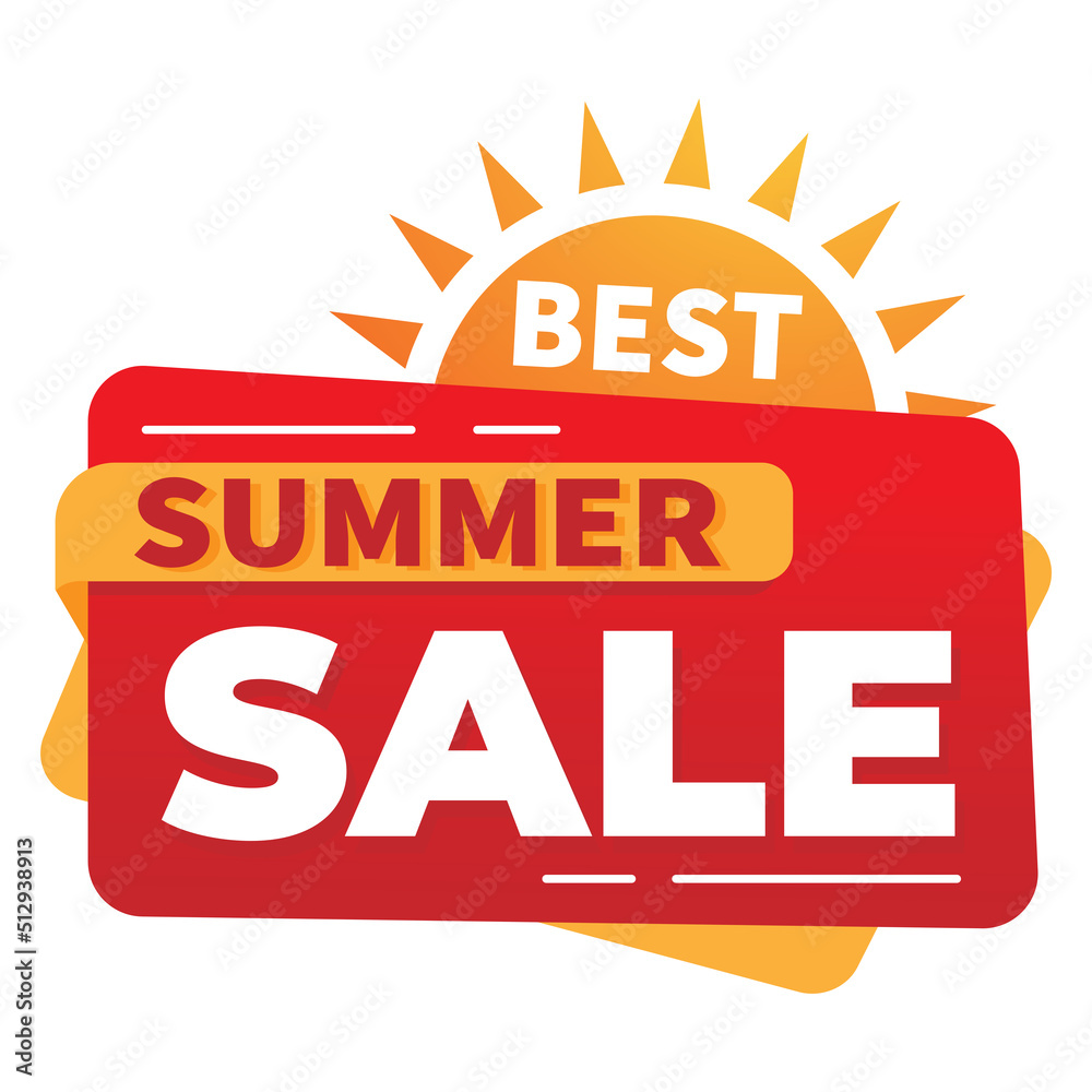 Summer bright stickers of discounts and sales. Vector Summer bright stickers of discounts and sales. Vector