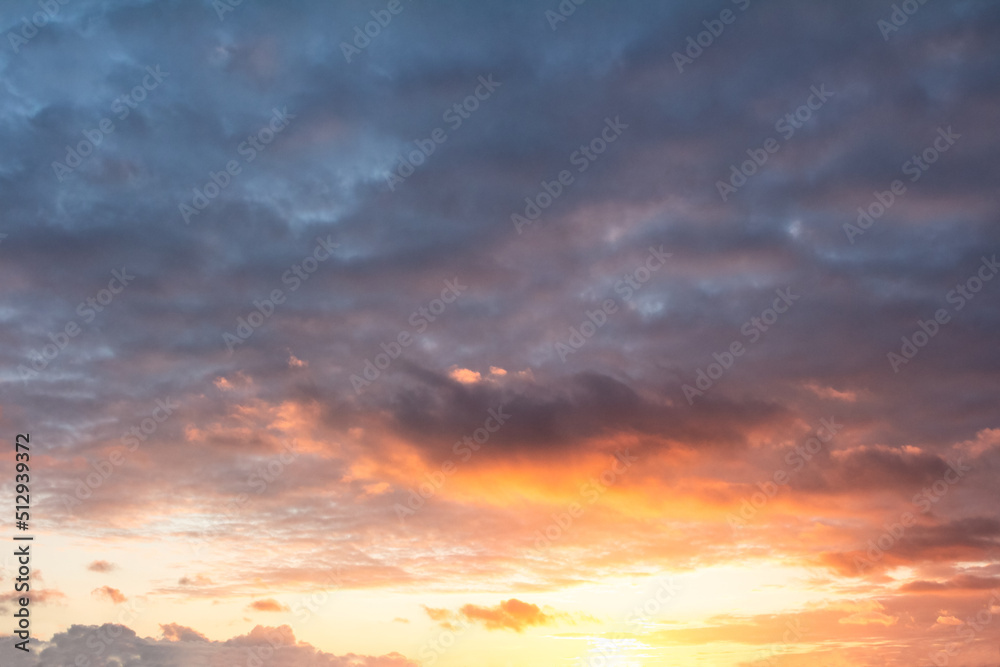 Beautiful sunset clouds