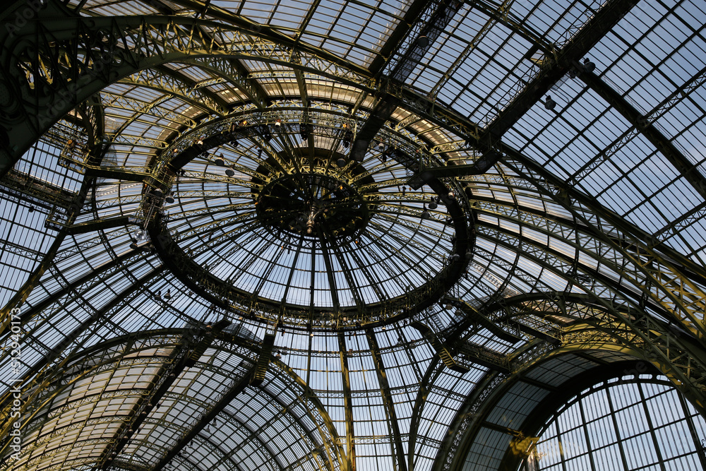 Grand Palais glass dome, Paris. France. 27.11.2016