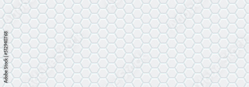 Embossed grey hexagon on light blue background. Abstract honeycomb. Abstract tortoiseshell. Abstract football