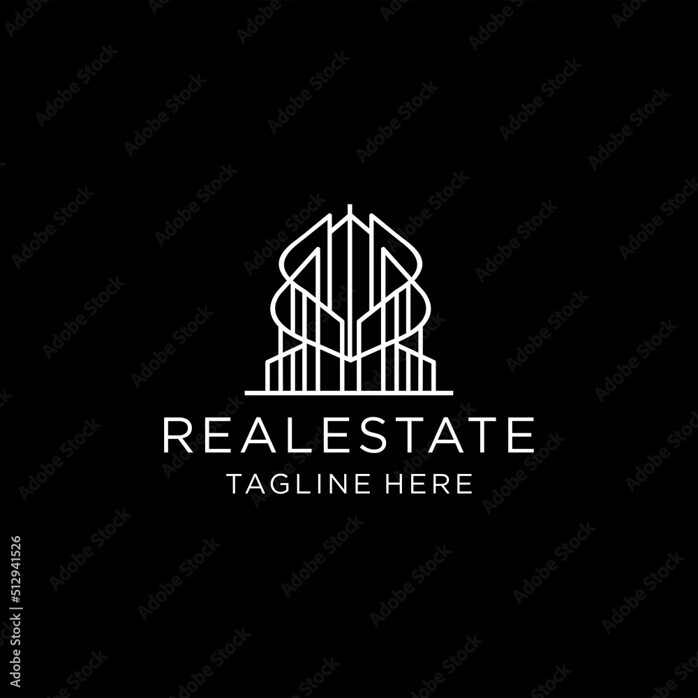 Realestate logo design icon template Realestate logo design icon template
