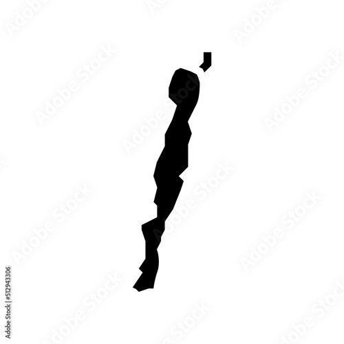 macquarie island glyph icon vector. macquarie island sign. isolated symbol illustration