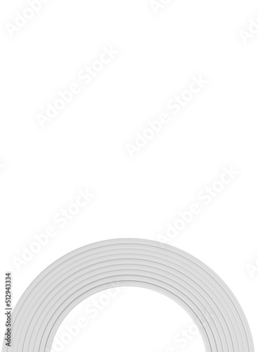 Close up of white type с USB data cable isolated on white background illustration. cord connection. Charger usb data cable. 3D illustration. White micro usb connector HQ 3d render. hd tech rendering