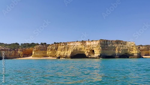 Divers Arches along the rocky coast of the Algarve photo
