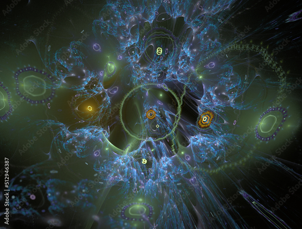 Obraz premium Imaginatory fractal abstract background Image