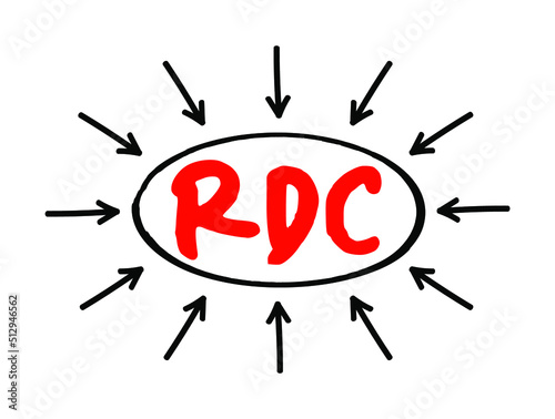 RDC Running Down Clause - provides coverage for legal liability of either the shipper or the common carrier for claims arising out of collisions, acronym text with arrows