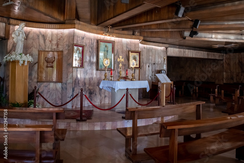 Our Lady of Zahlé and the Bekaa is a Marian shrine located in the city of Zahle in the Beqaa Valley. Lebanon. photo