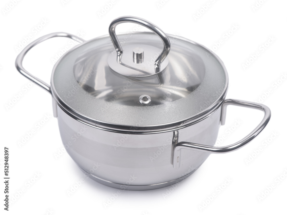 Stainless steel pan with glass lid Stainless steel pan with glass lid