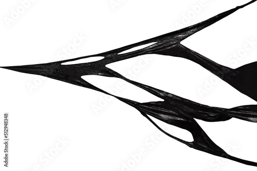 Black textile sticky slime photo