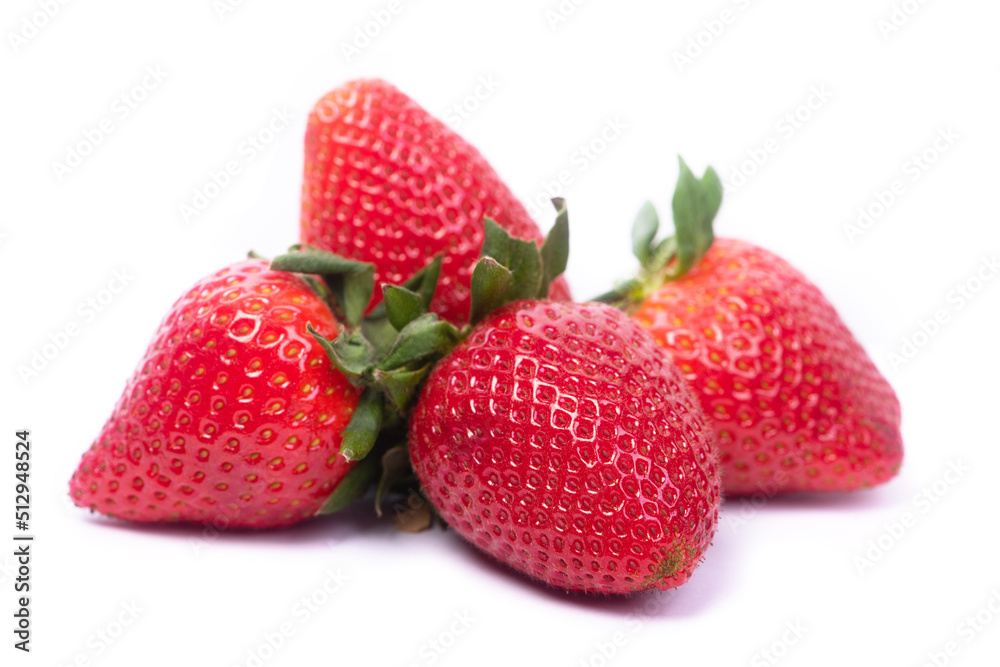 Group of natural strawberries Group of natural strawberries