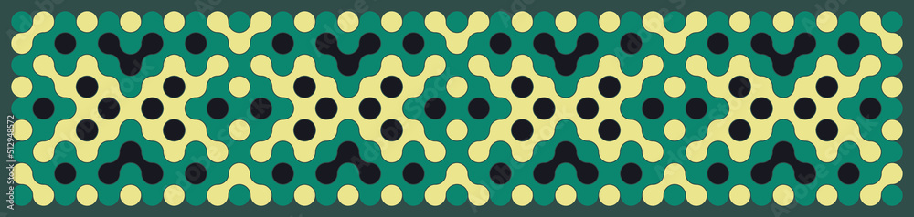 Multicolor truchet tiling connections illustration Multicolor truchet tiling connections illustration