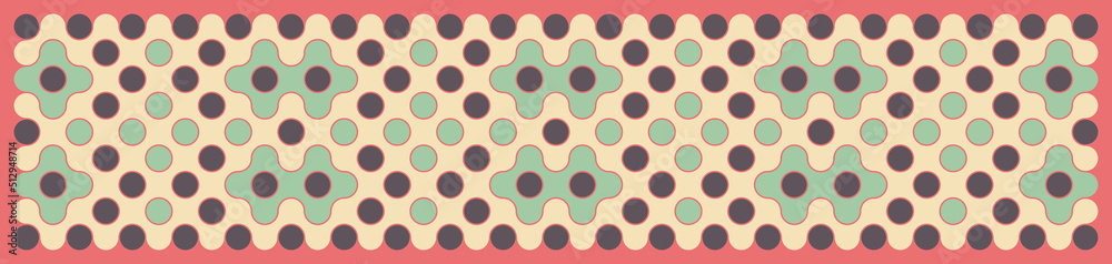 Multicolor truchet tiling connections illustration Multicolor truchet tiling connections illustration