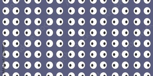 Lots of Blue Squinting Eyes Pattern, Simple Seamless Texture, Vector Design
