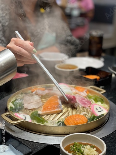 thai food in a restaurant