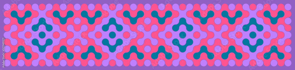 Multicolor truchet tiling connections illustration Multicolor truchet tiling connections illustration