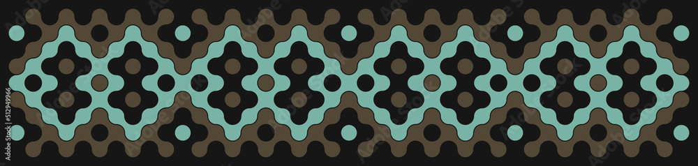 Multicolor truchet tiling connections illustration Multicolor truchet tiling connections illustration