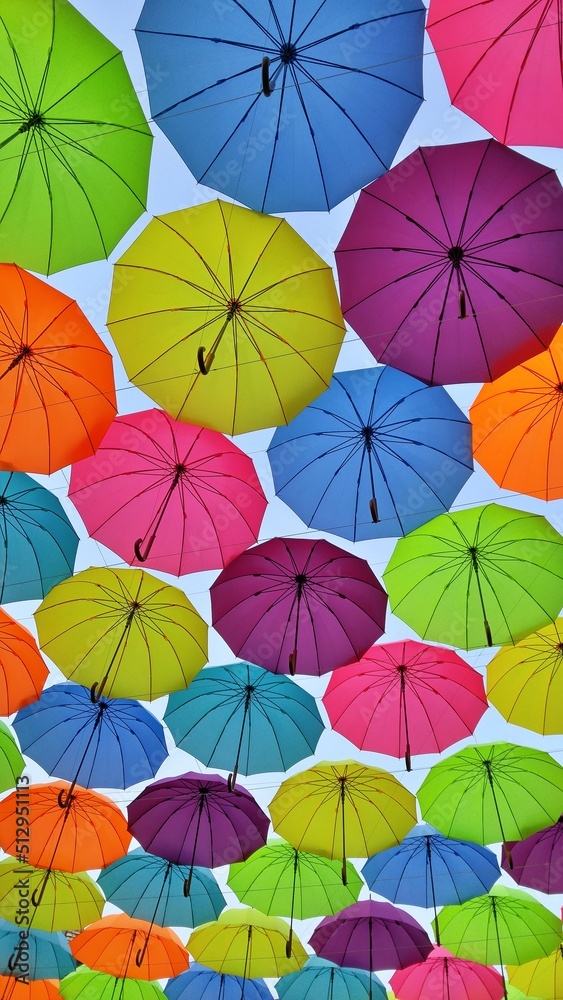 컬러풀한 우산, a colorful umbrella, カラフルな傘 컬러풀한 우산, a colorful umbrella, カラフルな傘