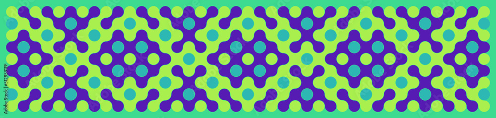 Multicolor truchet tiling connections illustration Multicolor truchet tiling connections illustration