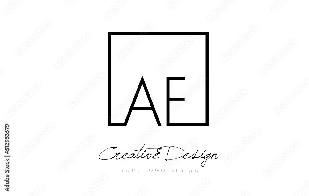 AF Square Frame Letter Logo Design with Black and White Colors. AF Square Frame Letter Logo Design with Black and White Colors.