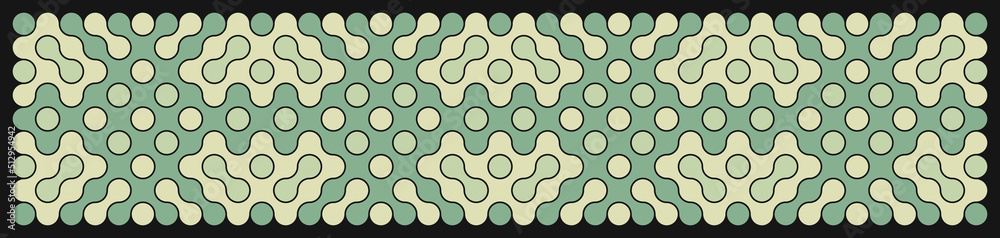 Multicolor truchet tiling connections illustration Multicolor truchet tiling connections illustration