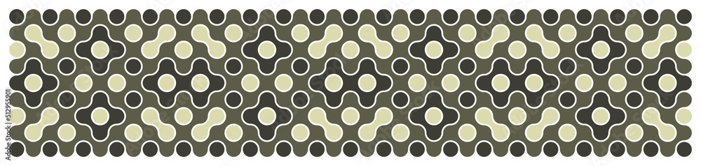 Multicolor truchet tiling connections illustration