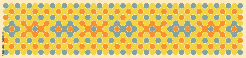 Multicolor truchet tiling connections illustration Multicolor truchet tiling connections illustration