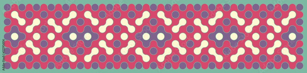 Multicolor truchet tiling connections illustration Multicolor truchet tiling connections illustration
