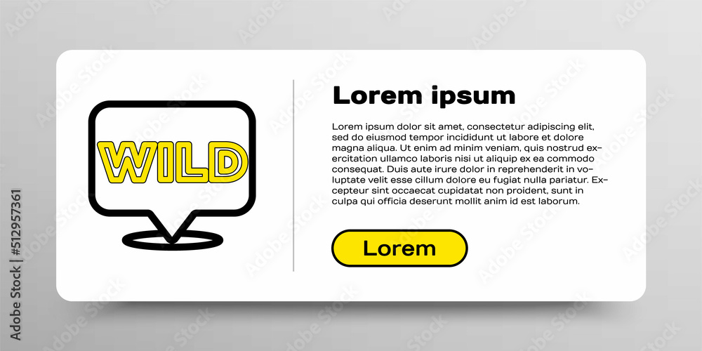 Obraz premium Line Pointer to wild west icon isolated on white background. Western signboard, message board, signpost for finding way with direction. Colorful outline concept. Vector