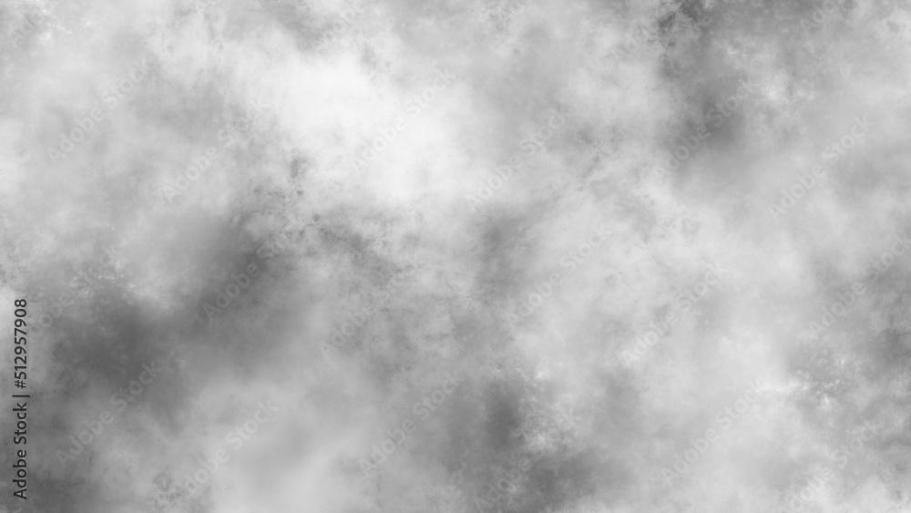 Monochrome black and white ink effect watercolor. Abstract grunge grey shades watercolor background. Smeared gray aquarelle painted paper textured. Silver ink and watercolor textures on white paper.