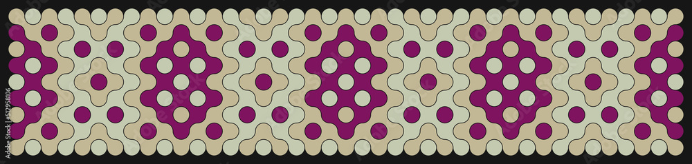 Multicolor truchet tiling connections illustration Multicolor truchet tiling connections illustration