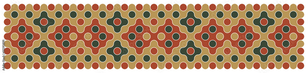 Multicolor truchet tiling connections illustration Multicolor truchet tiling connections illustration