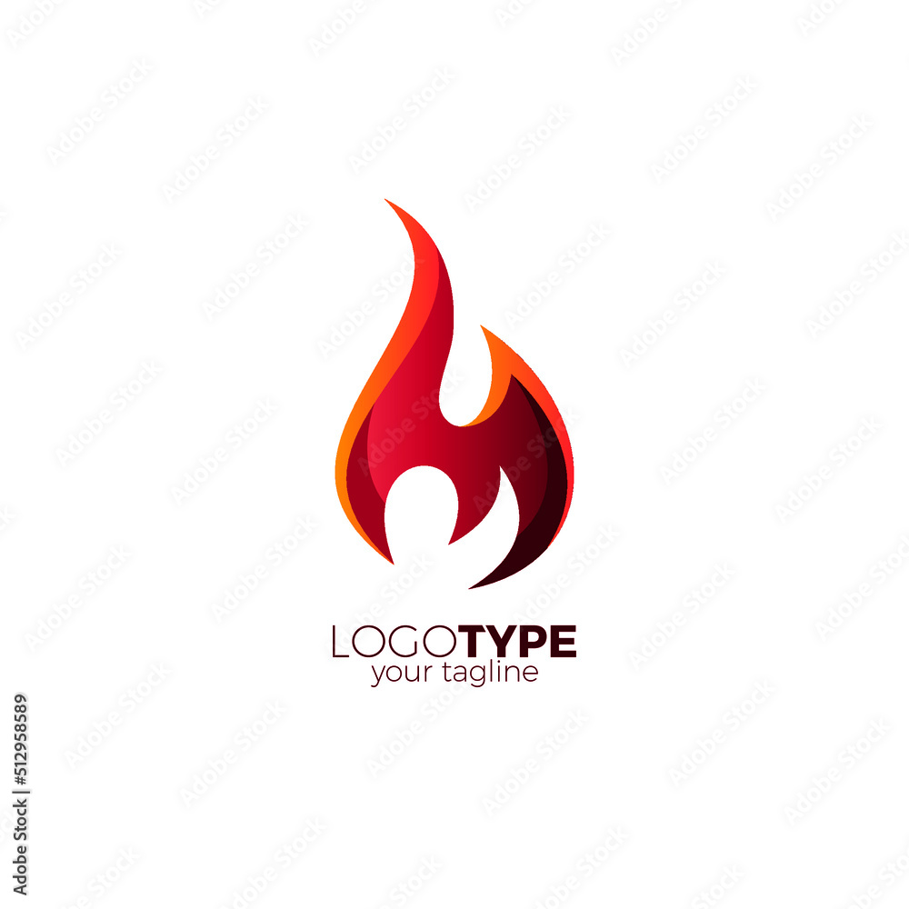 M Fire Logo Simple Design Fire Icon M Fire Logo Simple Design Fire Icon