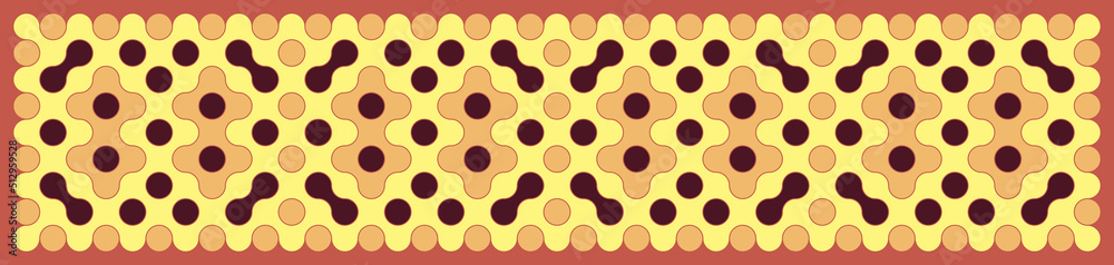 Multicolor truchet tiling connections illustration Multicolor truchet tiling connections illustration