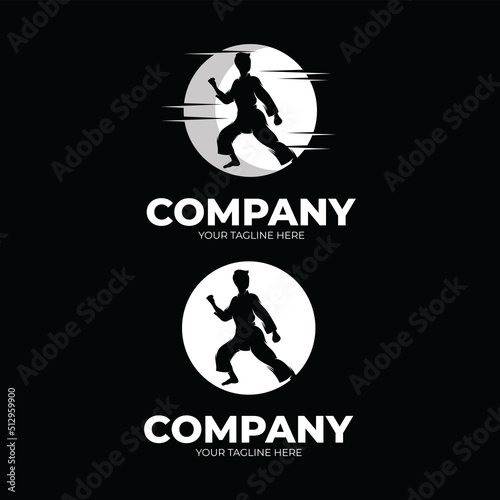 Set of karate logo design inspiration