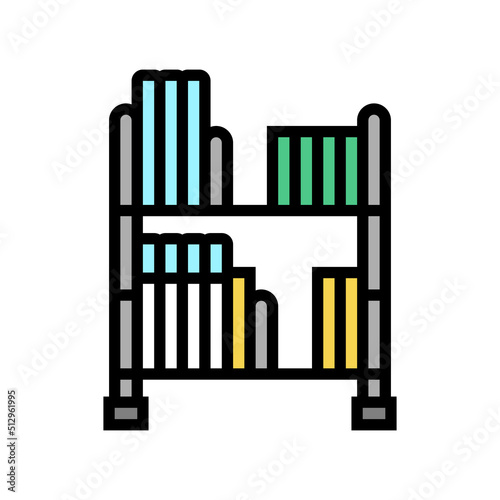 video game holder color icon vector. video game holder sign. isolated symbol illustration