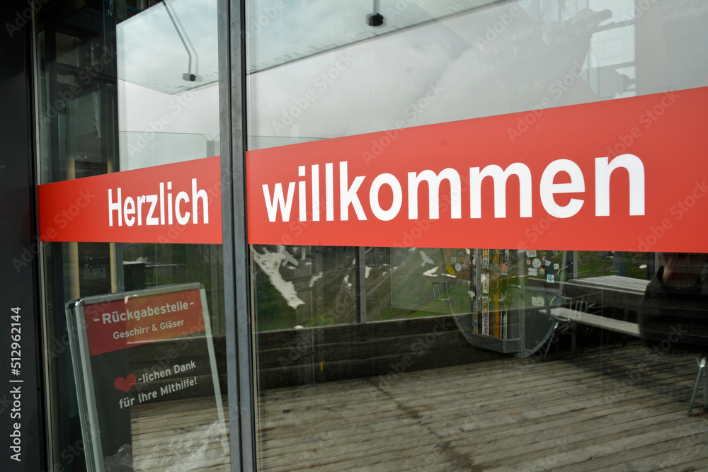 Obraz premium herzlich willkommen