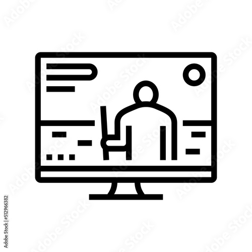 action adventure video game line icon vector. action adventure video game sign. isolated contour symbol black illustration