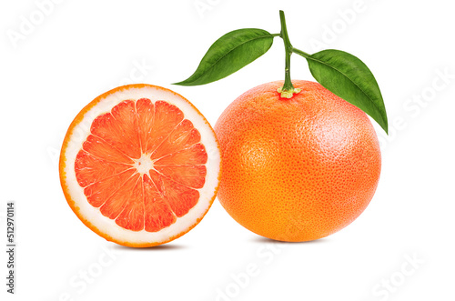 grapefruit isolated on white background