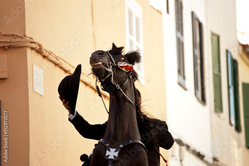 Принти на полотні Fiestas de Gràcia. Maó.Menorca.Islas Baleares. Spain.