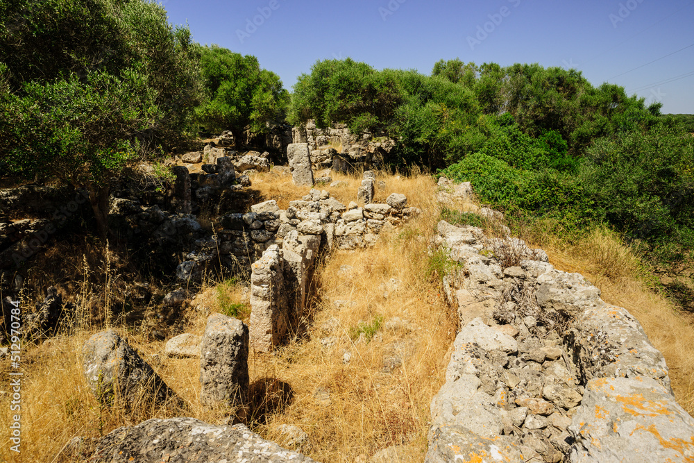 Yacimiento de Biniaiet o Sant Vicenç D Alcaidús, época postalayótica, 550-123  a.C,  Maó. Menorca, Islas Baleares, España