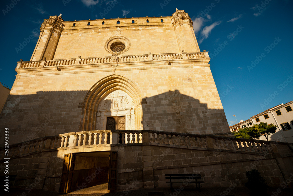 Obraz premium Santa Eularia Church. (2011) Alaior. Menorca,Balearic islands. Spain.