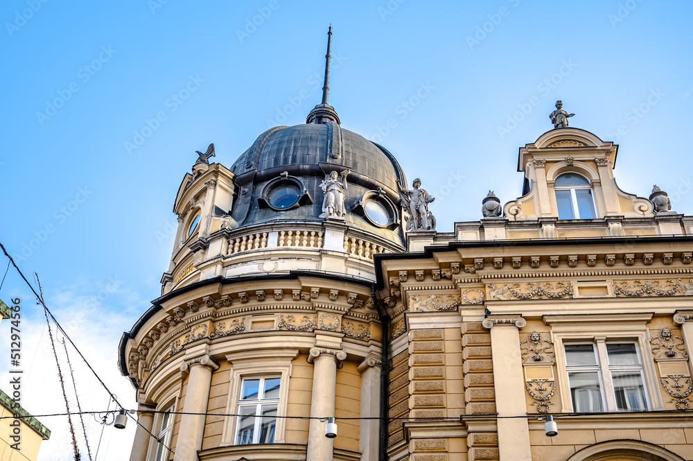 Naklejka premium Post office building of Ljubljana