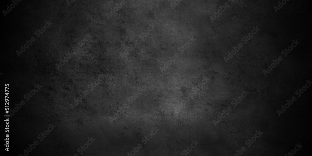 Backdrop Dark grunge and Very dark charcoal colors background. Black grungy cracked wall texture background with space for text or image.