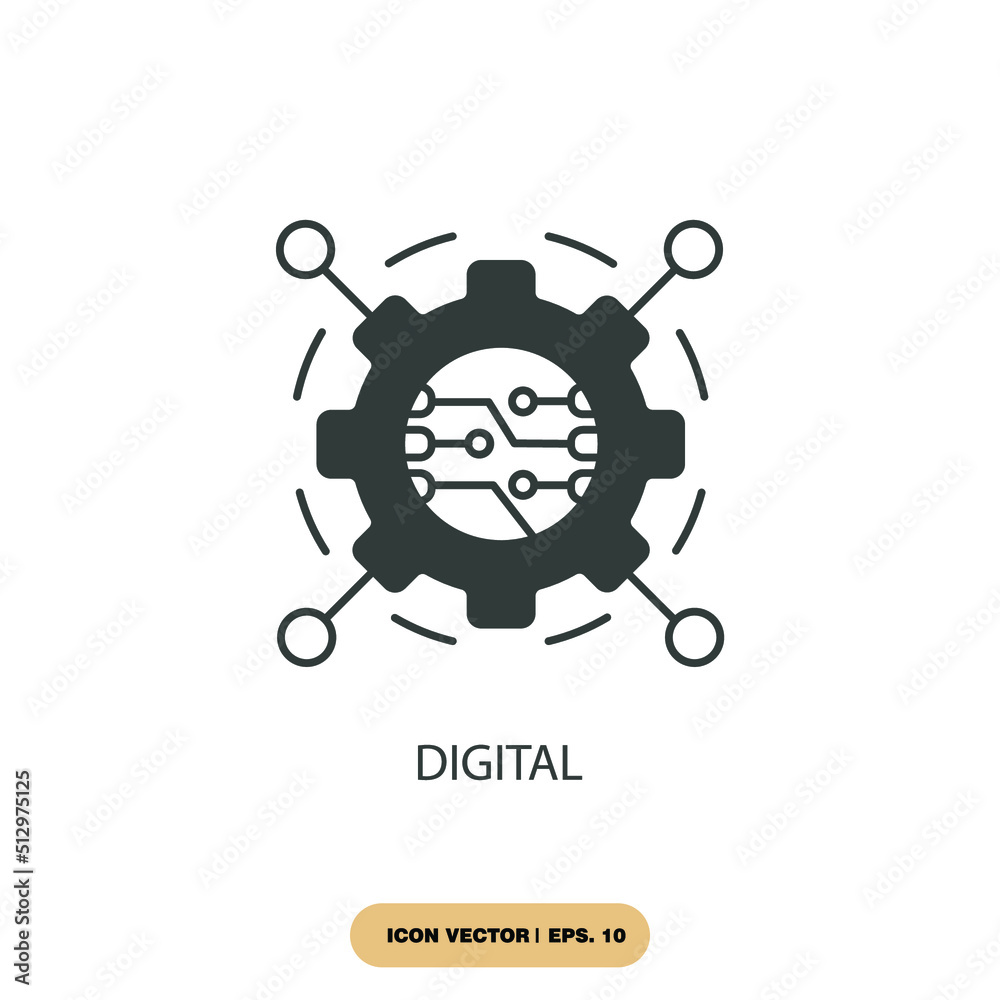 digital icons  symbol vector elements for infographic web