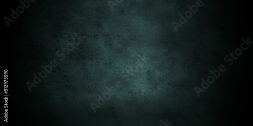 Dark blue backdrop distressed grunge texture background with space for text or image. Panorama dark blue black slate background or texture.