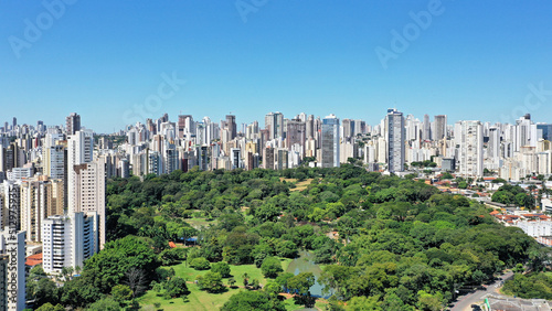 Beautiful perspective of Lago das Rosas Park with 315,000m2 of green area in the heart of Goiania City, Goias State, Brazil 