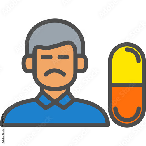 Drug Addict Icon