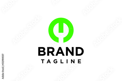 Free Download Logo and business card template, layout for auto, car, repair service. Wrench orange sign, origami, overlapping style. Vector illustration. - GFXLoad