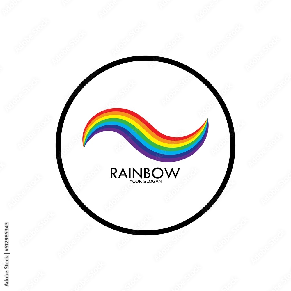 Rainbow vector icon illustration Rainbow vector icon illustration